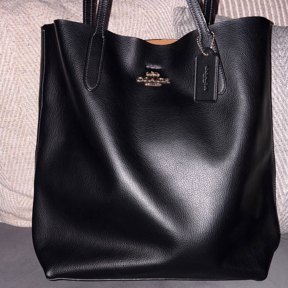 Coach leather tote